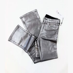 Joes Jeans Flawless Hi Honey High Rise Curvy Bootcut Metallic Foil Jeans NWT 27